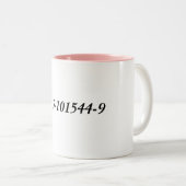 Tasse 2 Couleurs "Tasse d'ISBN de princesse Bride" (Devant droit)