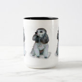 TASSE 2 COULEURS "TASSE FRANÇAISE DE CANICHE " (Centre)