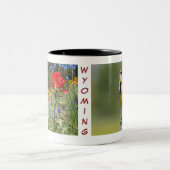 Tasse 2 Couleurs Tasse-Meadowlark du Wyoming (Centre)