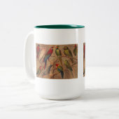 Tasse 2 Couleurs Tasse, perroquets en abondance (Devant gauche)