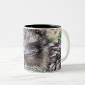 Tasse 2 Couleurs Tasse-personnaliser d'émeu (Devant droit)