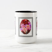 Tasse 2 Couleurs "Tasse rose de fleur d'iris " (Centre)