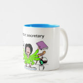 Tasse 2 Couleurs tasse, secrétaire, meilleur (Devant droit)