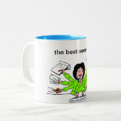 Tasse 2 Couleurs tasse, secrétaire, meilleur (Devant gauche)