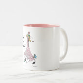 Tasse 2 Couleurs Tasses, girafe rose (Devant droit)