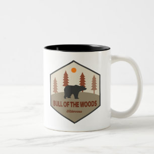 Tasse 2 Couleurs Taureau De L'Oregon Wilderness Bois