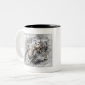 Tasse 2 Couleurs Taureau de Wall Street (Devant gauche)