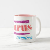 Tasse 2 Couleurs Taureau LtPink (Devant droit)