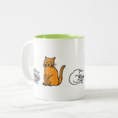 Tasse 2 Couleurs Taza CATS (Devant gauche)