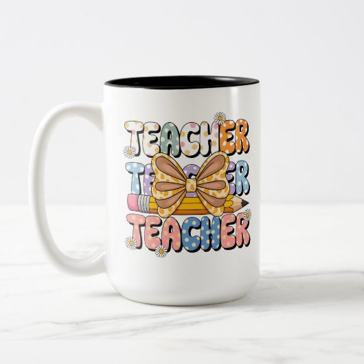 Tasse 2 Couleurs Taza de cafe Teacher  (Gauche)