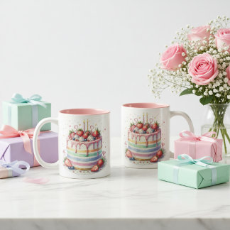 Tasse 2 Couleurs Taza de cumpleaños
