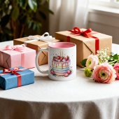 Tasse 2 Couleurs Taza de cumpleaños 