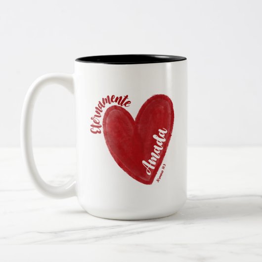 Tasse 2 Couleurs taza Eres Amada  (Gauche)