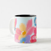 Tasse 2 Couleurs Taza floreada y chic (Devant gauche)