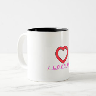 Tasse 2 Couleurs taza love mon