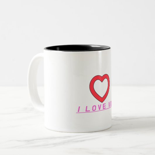 Tasse 2 Couleurs taza love mon (Devant gauche)