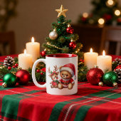 Tasse 2 Couleurs Taza Navideña con adorable osito