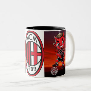 Tasse 2 Couleurs Tazza Milan calcio