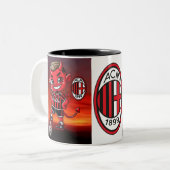 Tasse 2 Couleurs Tazza Milan calcio (Devant gauche)