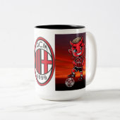 Tasse 2 Couleurs Tazza Milan calcio (Devant droit)