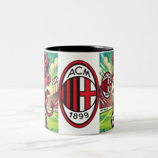 Tasse 2 Couleurs Tazza Milan calcio (Centre)