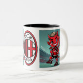 Tasse 2 Couleurs Tazza Milan calcio (Devant droit)