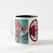 Tasse 2 Couleurs Tazza Milan calcio (Devant gauche)