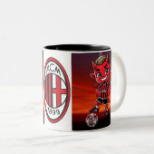 Tasse 2 Couleurs Tazza Milan calcio (Devant droit)