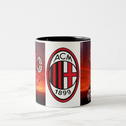 Tasse 2 Couleurs Tazza Milan calcio (Centre)