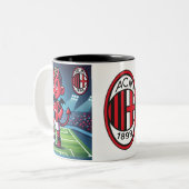 Tasse 2 Couleurs Tazza Milan calcio (Devant gauche)