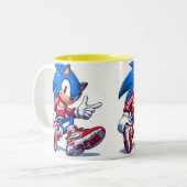 Tasse 2 Couleurs Tazza Sonic (Devant gauche)