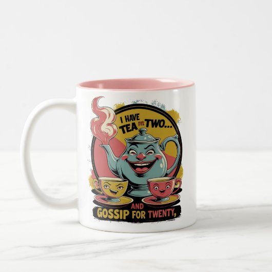 Tasse 2 Couleurs Tea and Gossip (Gauche)