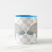 Tasse 2 Couleurs Tea Marine Mammal Aquarelle Mère Bébé Manat (Centre)