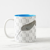 Tasse 2 Couleurs Tea Marine Mammal Aquarelle Narwhal (Gauche)