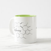 Tasse 2 Couleurs Tea molecule porcelain cup and CS Lewis quote (Devant gauche)