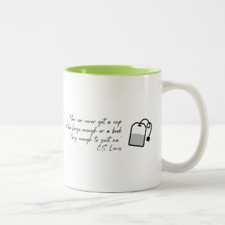Tasse 2 Couleurs Tea molecule porcelain cup and CS Lewis quote