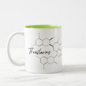 Tasse 2 Couleurs Tea molecule porcelain cup and CS Lewis quote (Gauche)