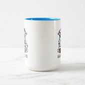 Tasse 2 Couleurs Tea Time Meow Time - Cute Cat and Tea Design (Centre)