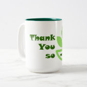 Tasse 2 Couleurs Tea vert : Merci So Matcha (Devant gauche)