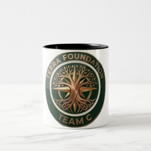 Tasse 2 Couleurs Team C – Terra Foundation Earth Emblem | Global Un (Centre)