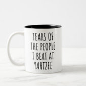 Tasse 2 Couleurs Tears of the People I Beat at Yahtzee (Gauche)
