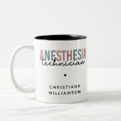 Tasse 2 Couleurs Technicien d'anesthésie personnalisée Technique d' (Gauche)