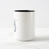 Tasse 2 Couleurs Technicien de ligne professionnel (Centre)
