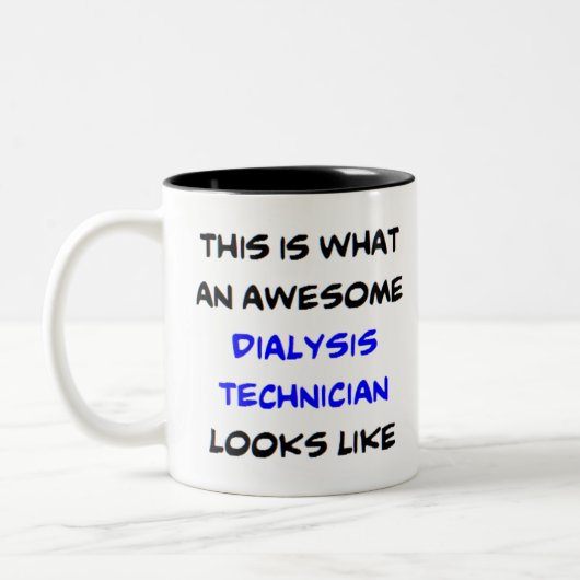 Tasse 2 Couleurs technicien en dialyse, génial (Gauche)