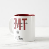 Tasse 2 Couleurs Technicien Médicale d'urgence EMT personnalisé (Devant gauche)