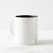 Tasse 2 Couleurs Technique du programmeur programmeur de l'arbre de (Devant gauche)