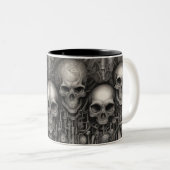 Tasse 2 Couleurs Techno crânes 004 (Devant droit)