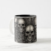 Tasse 2 Couleurs Techno crânes 004 (Devant gauche)