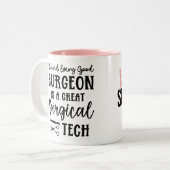 Tasse 2 Couleurs Technologie chirurgicale personnalisée | Technolog (Devant gauche)