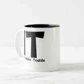 Tasse 2 Couleurs Technologies Informatiques Invincibles. (Devant gauche)